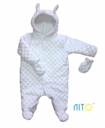 Комбинезон утепленный белый