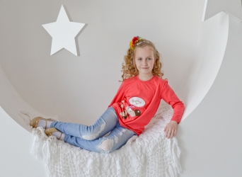 Реглан кораловый такса