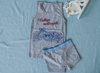 Комплект білизни - сірий 